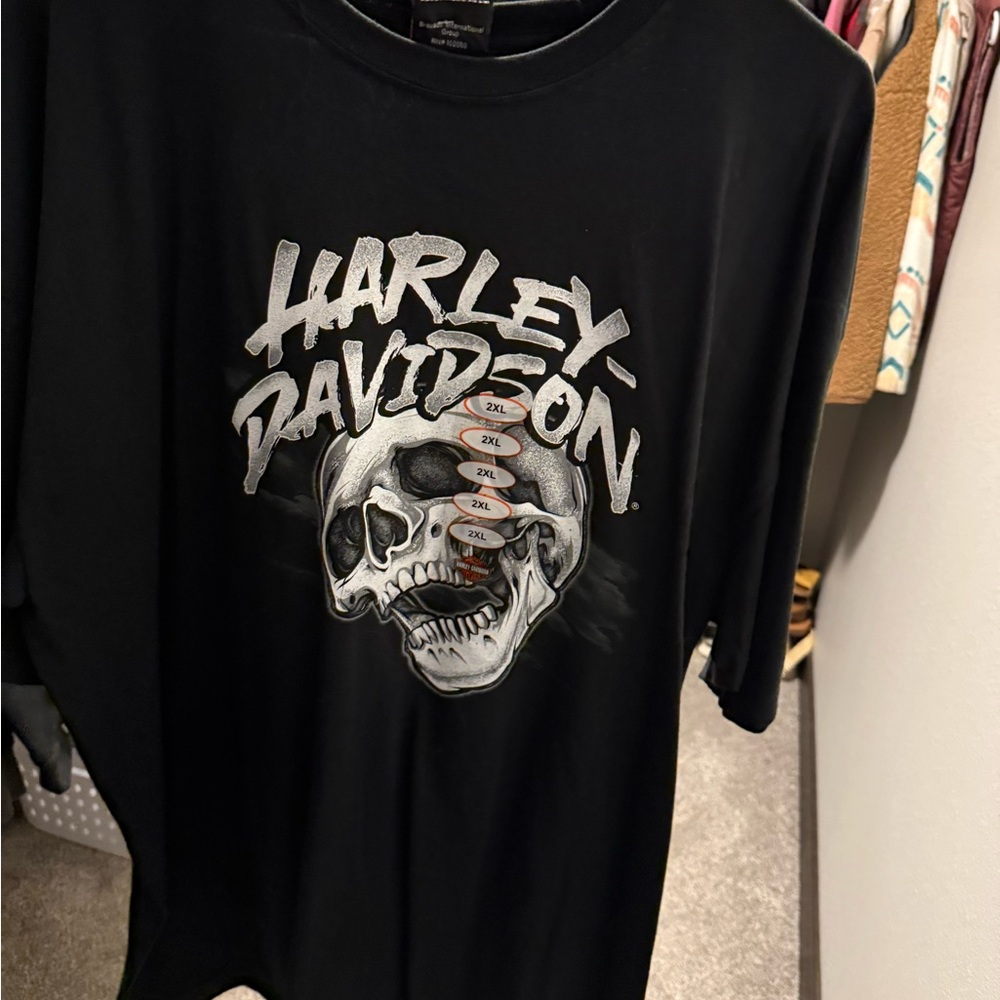 Harley-Davidson Black and Gold Avalanche Tee